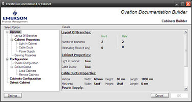 Emerson Ovation Documentation Builder